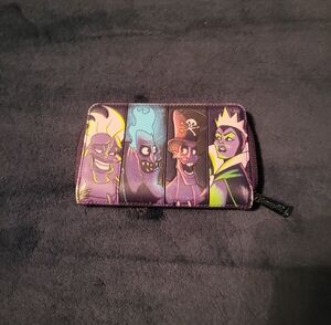 Loungefly Villains Wallet - Purple and Black